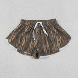 SS0771  baby girls dark green shorts yoga