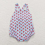 SR0746--- crayfish blue romper