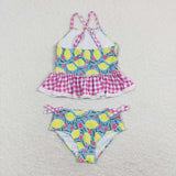 S0219-- pear flower swimsuit