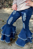 Bell-bottom jeans