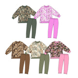 10.14 Pre-order girls branch long sleeve SOLID pant outfits yoga
