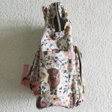 Unisex cow print bag