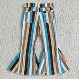 Multicolor stripes jeans