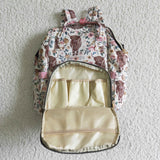 Unisex cow print bag