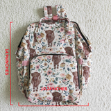 Unisex cow print bag